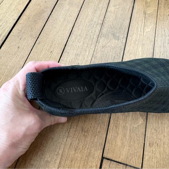 Vivaia Olive Green Plaid Ryan Pro Square Toe Water Repellent Ankle Boot 39 / 8 - Picture 9 of 12